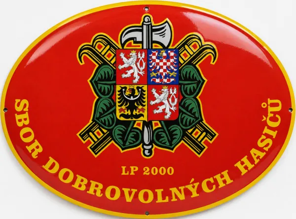 Smaltovaná cedule pro hasiče H14-sdh 4